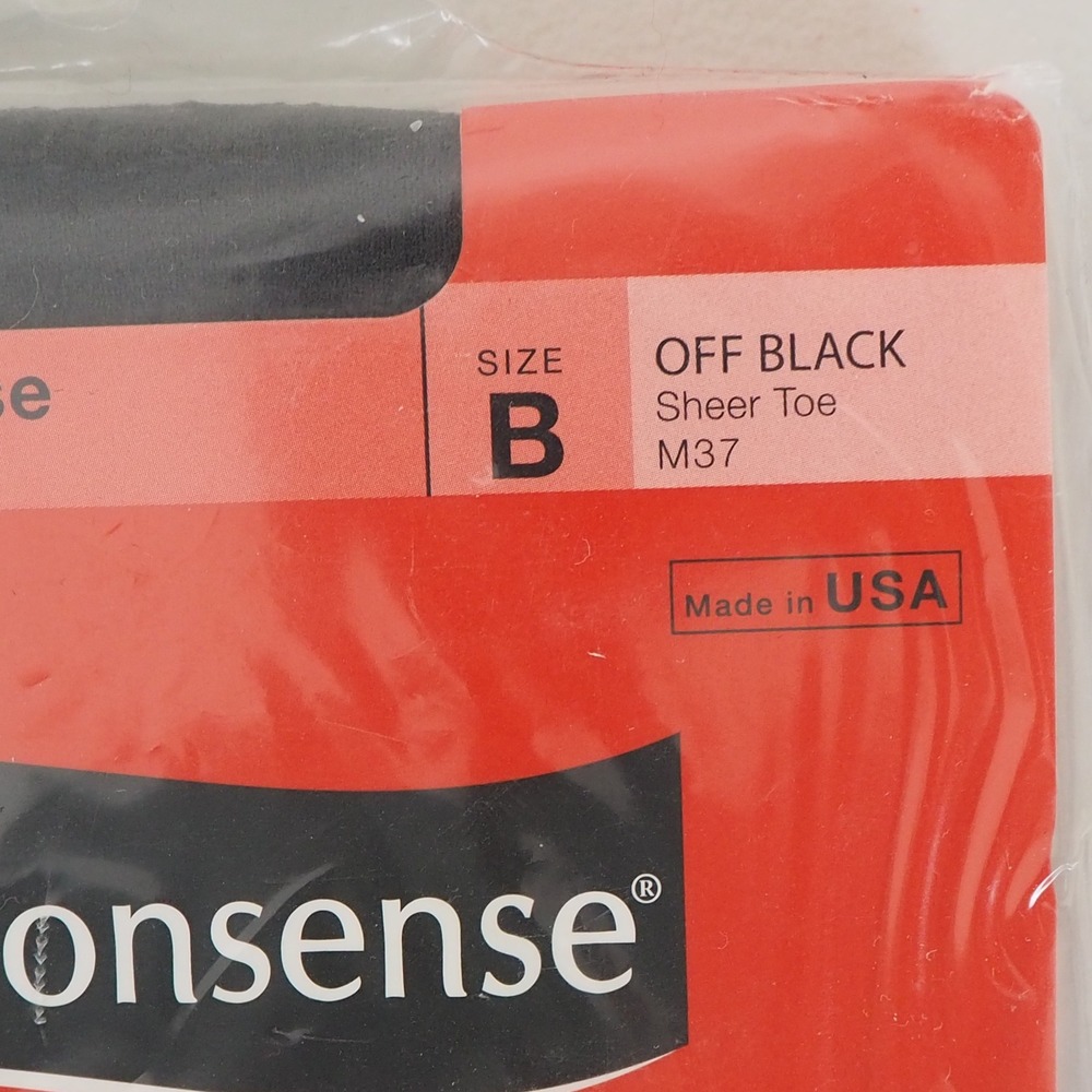 VTG New No Nonsense Regular Pantyhose Lot Size B Reinforced Toe 6 Pairs Various‎ - Picture 12 of 14
